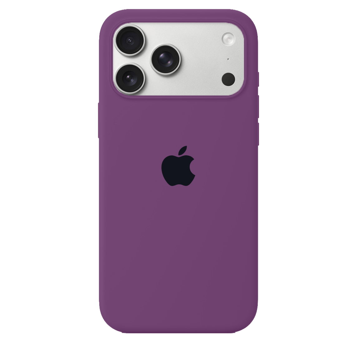 iPhone Silicone Case Eggplant Full Body Protective Phone Cover