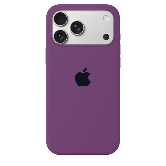 iPhone Silicone Case Eggplant Full Body Protective Phone Cover