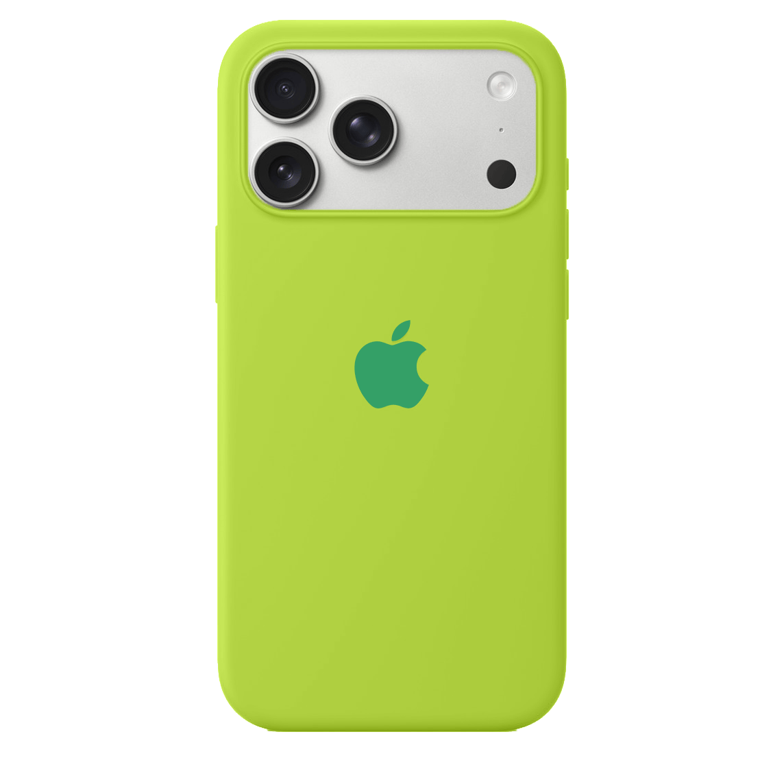 iPhone Fluorescent Green Silicone Case Full Body Protective Cover