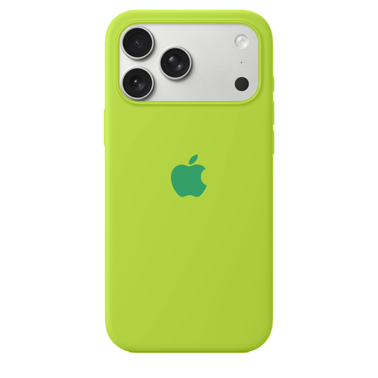 iPhone Fluorescent Green Silicone Case Full Body Protective Cover