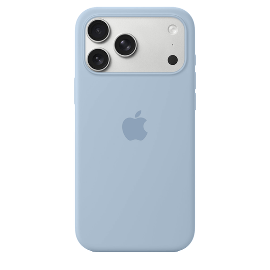 iPhone Silicone Case Grey Blue Full Body Protective Phone Back Cover