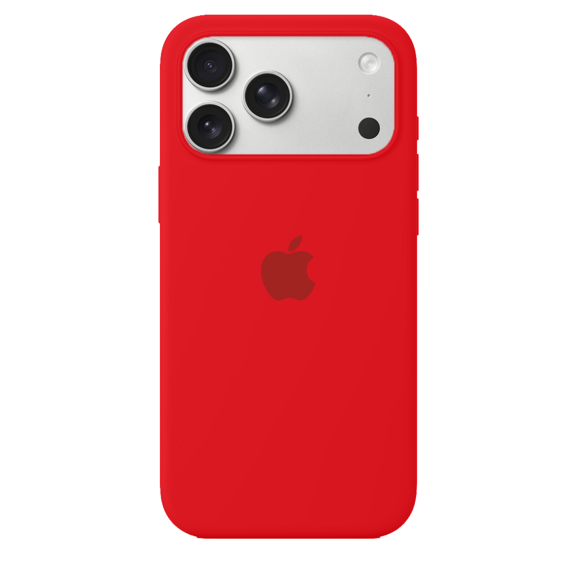iPhone Silicone Case Red Protective Phone Back Cover