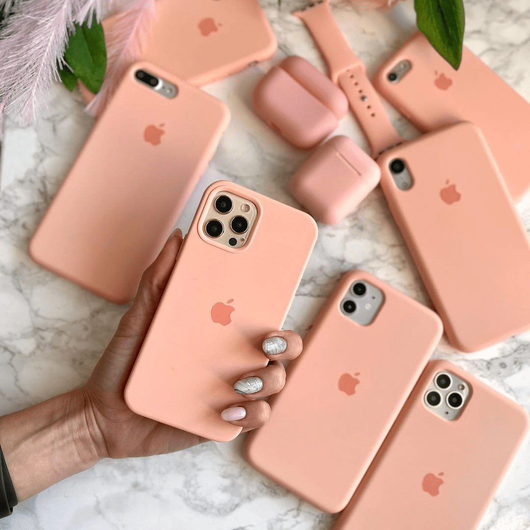 iPhone Silicone Case Begonia Full Body Protective Phone Cover Apple