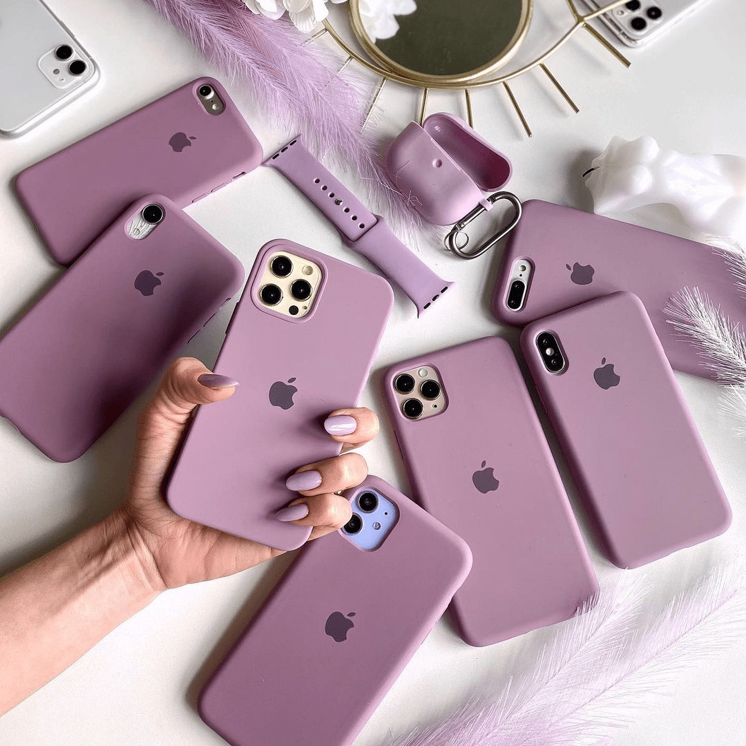 iPhone Silicone Case Blackcurrant Full Body Protective Phone Back Cover Case Apple