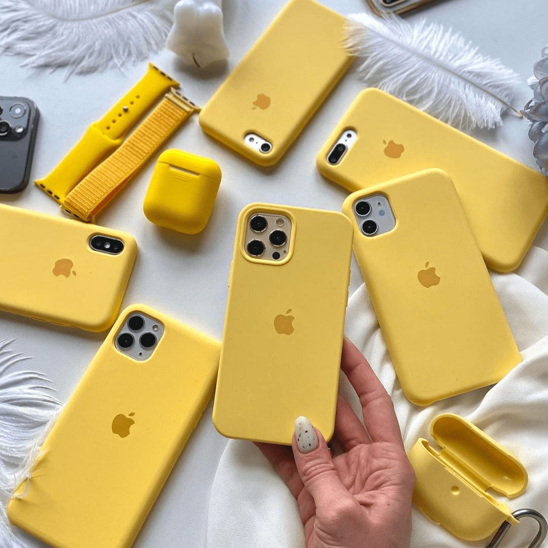 iPhone Silicone Yellow Protective Phone Case Apple