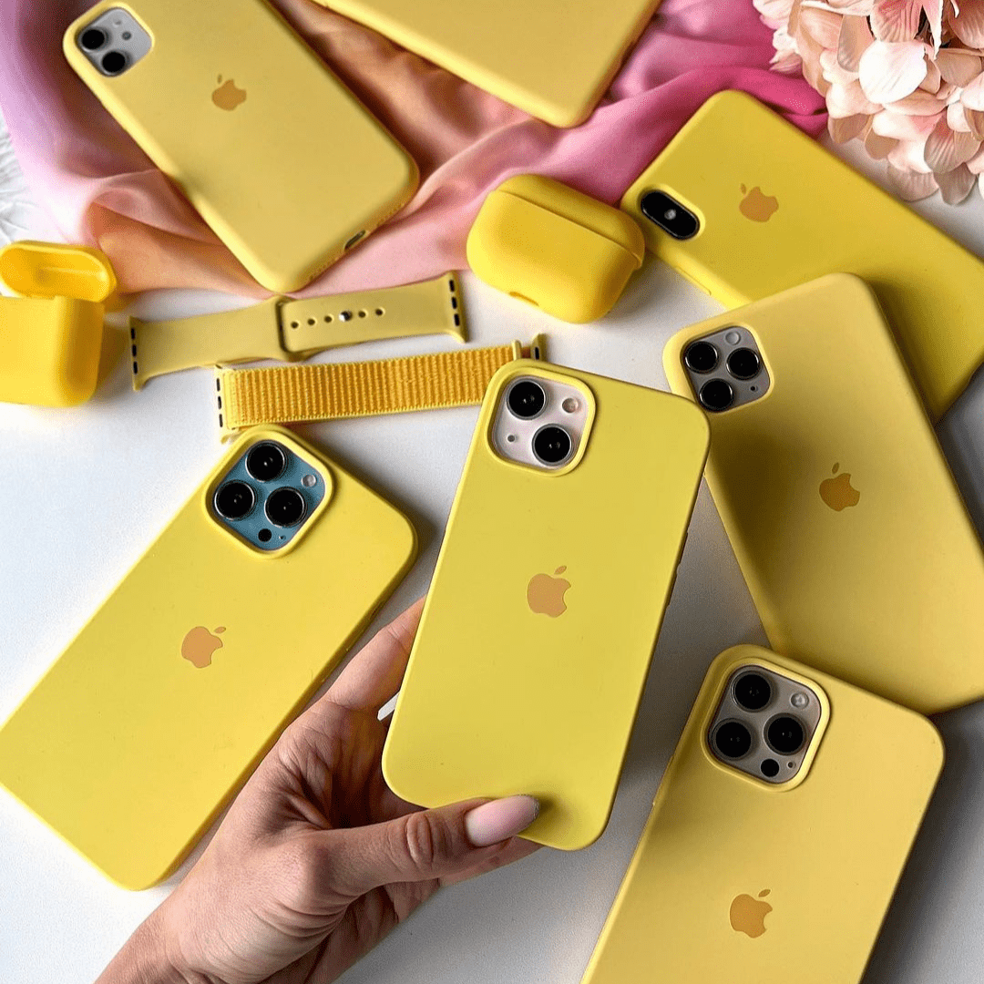 iPhone Silicone Yellow Protective Phone Case Apple