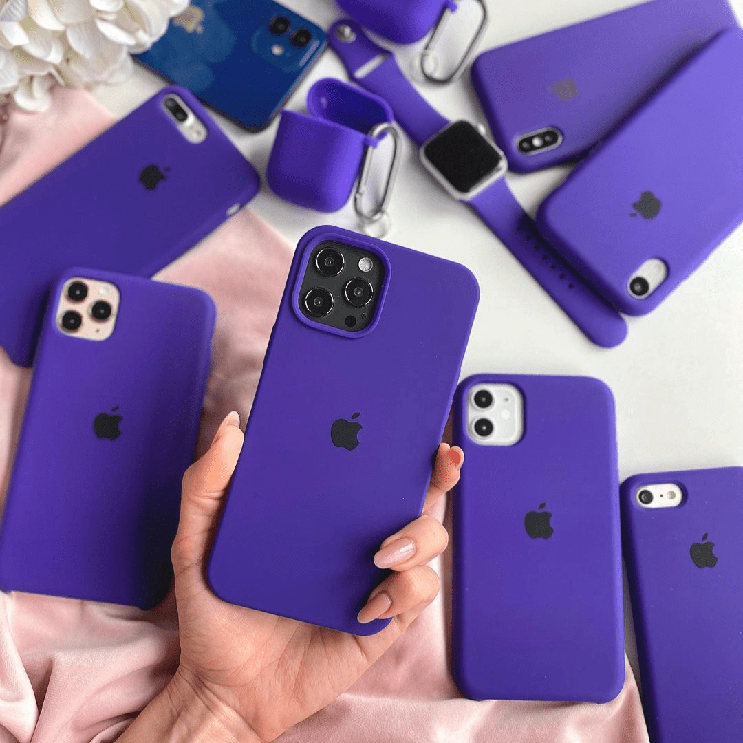 iPhone Violet Silicone Protective Case Apple