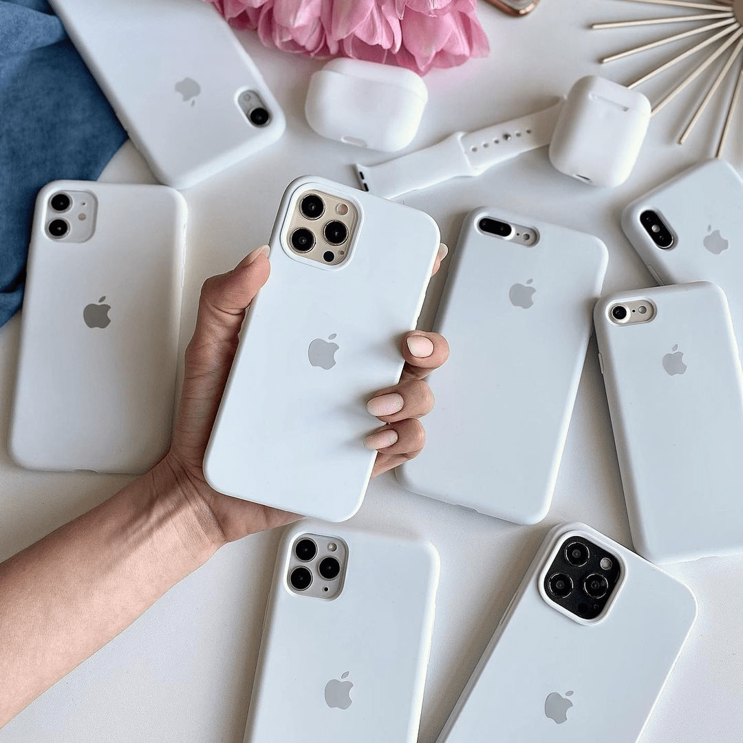 iPhone Silicone White Protective Phone Case Apple
