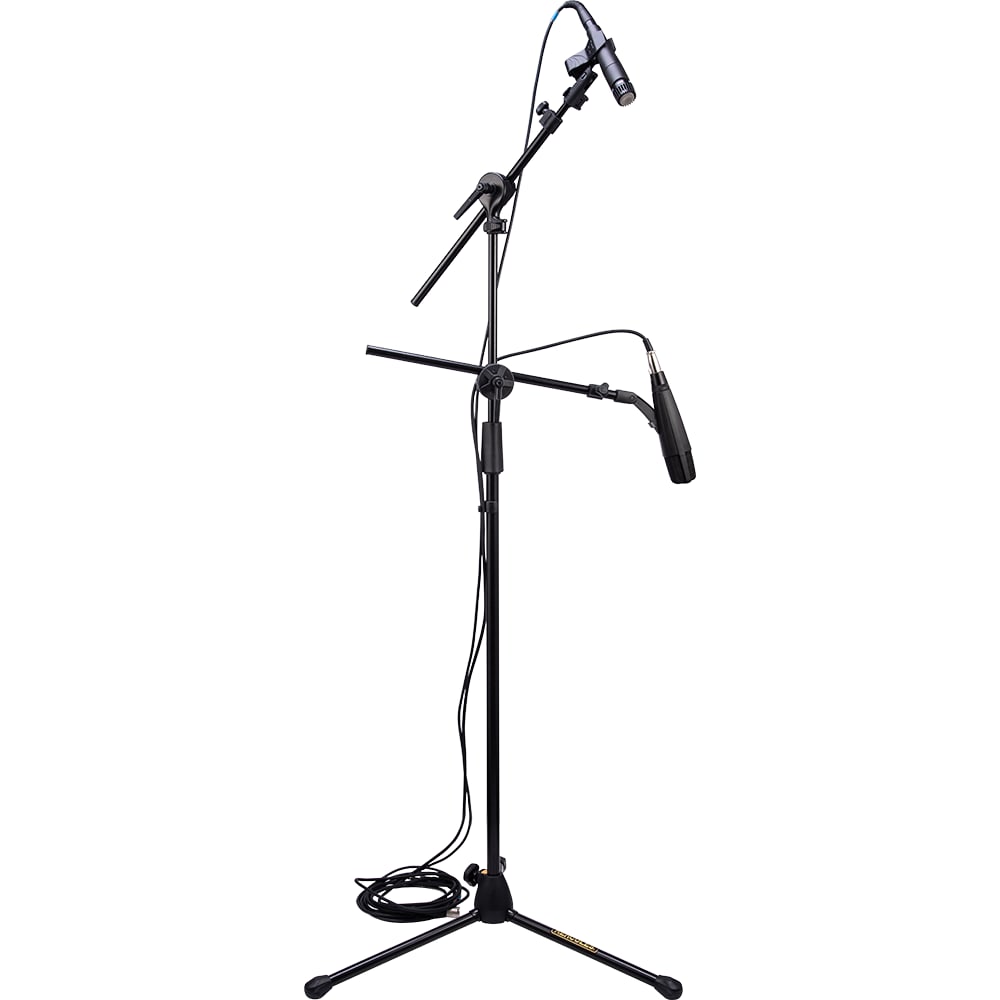 Hercules Stands MS464BPRO Double Boom Microphone Stand-NEW