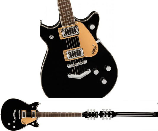 Gretsch G5222 Electromatic Double Jet BT Electric Guitar - Black-NEW