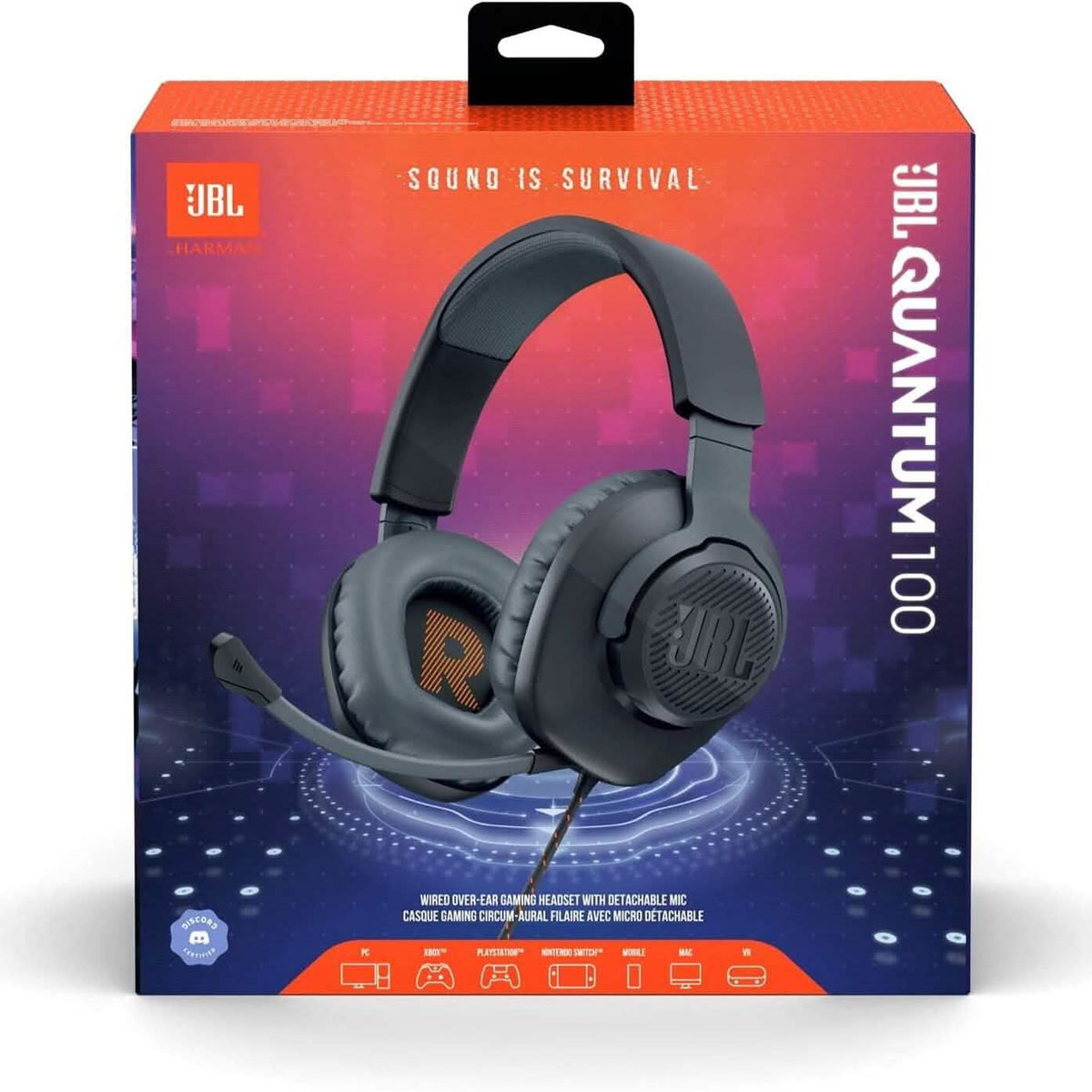 JBL Quantum Sound Signature Wired Over-Ear Gaming Headphones JBL
