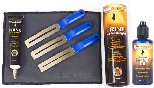 Music Nomad FRINE Fret Polishing Kit (Total Fretboard Care) MN124 & MN105 - NEW