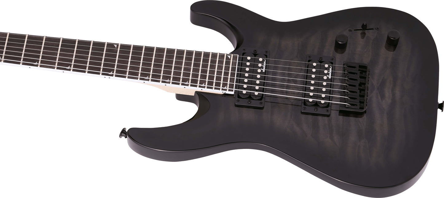 Jackson JS Series Dinky Arch Top JS22Q-7 DKA HT Electric Guitar - Transparent Black Burst