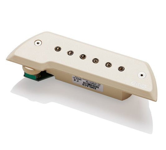 EMG ACS Acoustic Guitar Pickup with Chrome Poles, Ivory-NEW