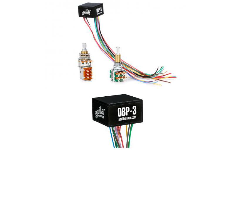 Aguilar OBP-3SKPP 3-band Stacked Boost/Cut Onboard Bass Preamp with Push Pull-NEW