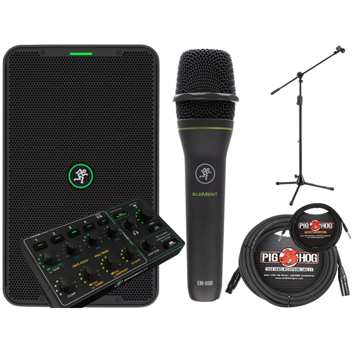 Mackie ShowBox All-in-one Performance Rig with Microphone Bundle - New