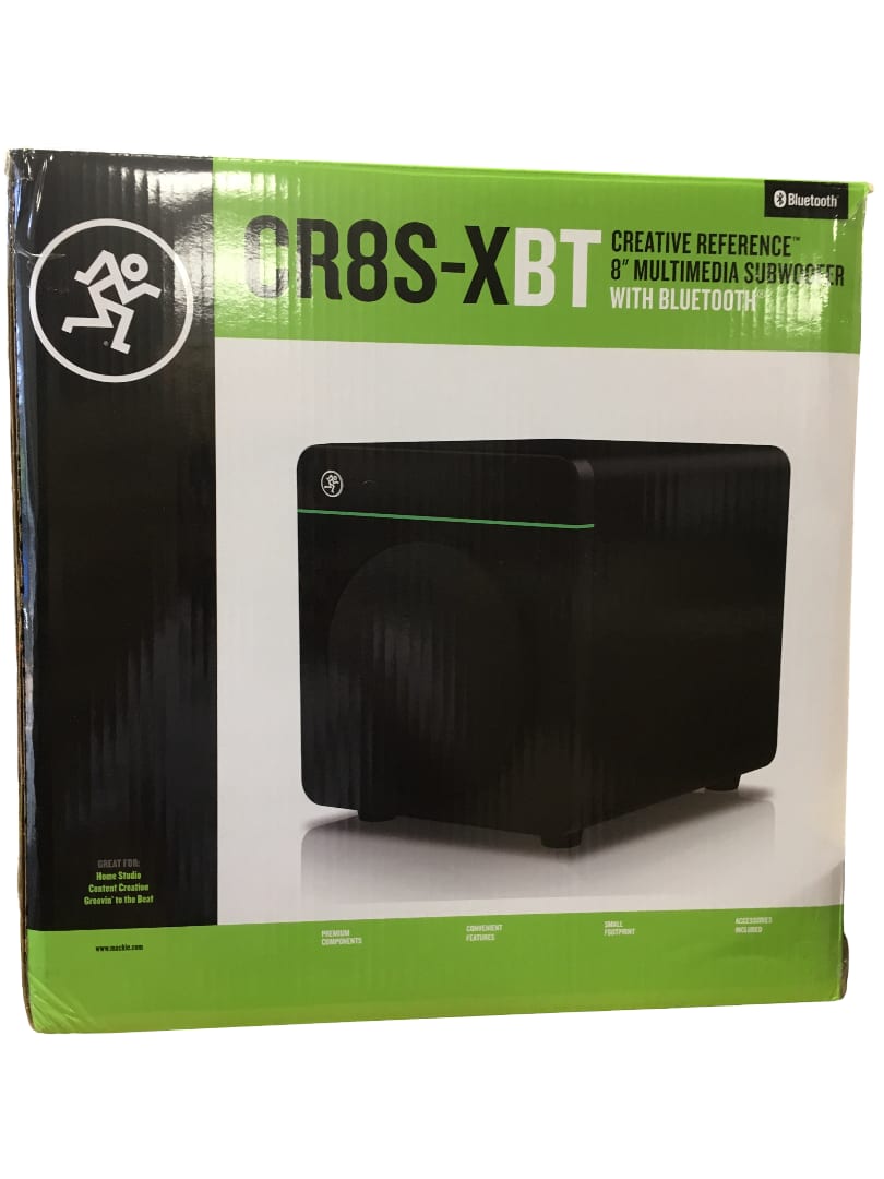 Mackie CR8S-XBT 5" Active Studio Subwoofer with Bluetooth Connectivity 2020 - Present - Black with Green Trim