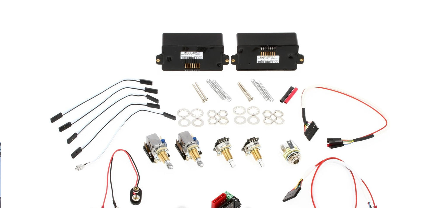 EMG 57/66 TW Dual Mode Active Humbucker Pickup Set Black