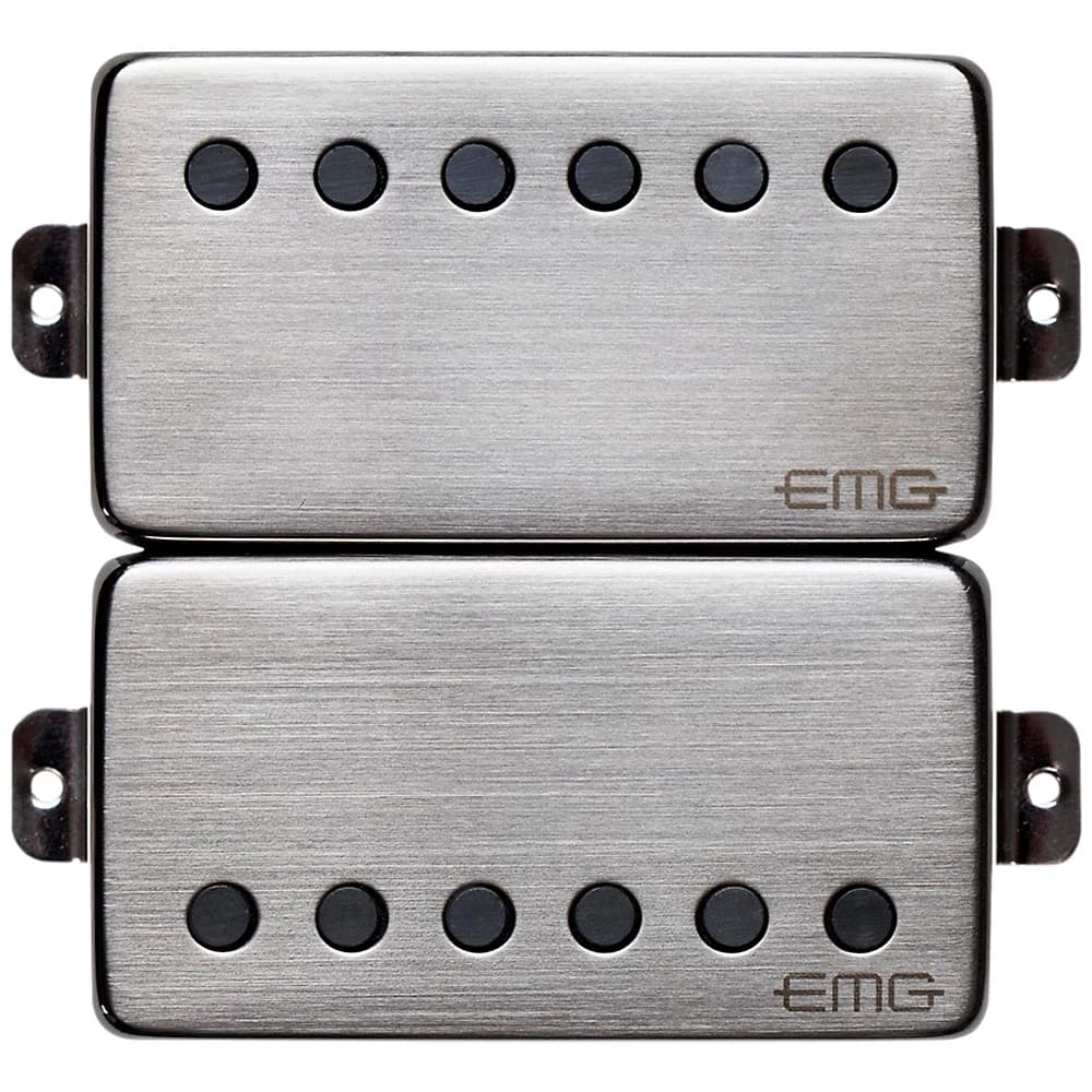 EMG Brushed Chrome Bridge Humbucker Pickup Set 57/66 EMG