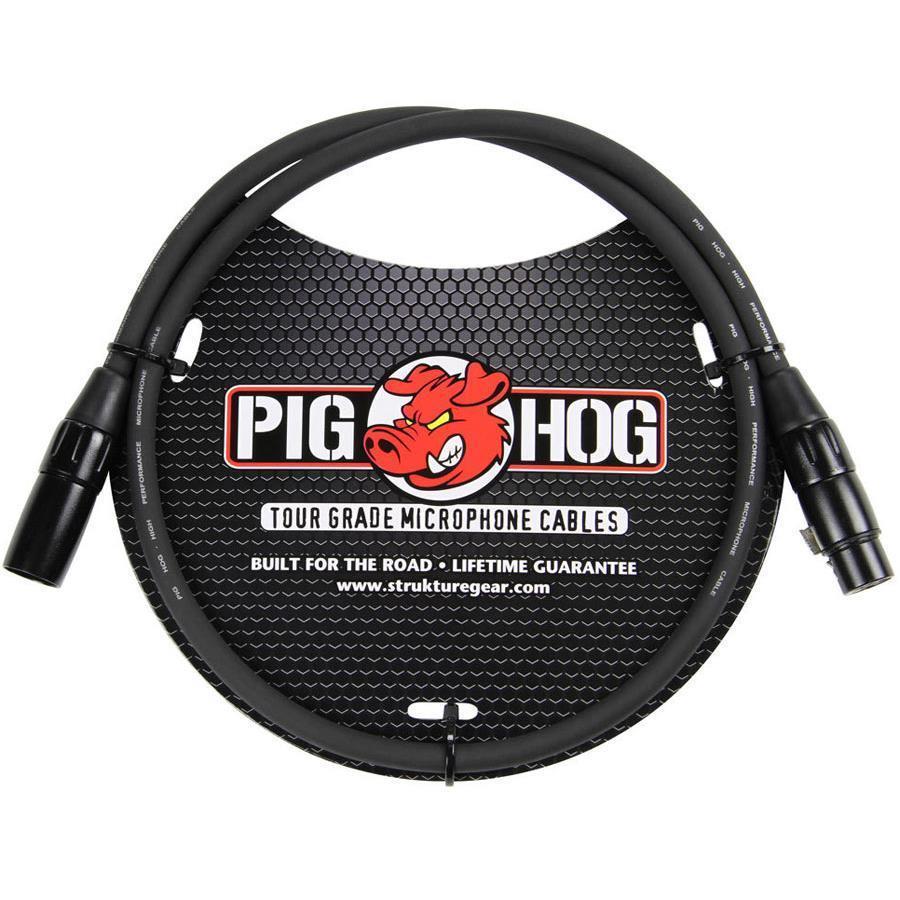 4-Pack Pig Hog PHM3 8mm Tour Grade Microphone XLR Cable 3ft - New