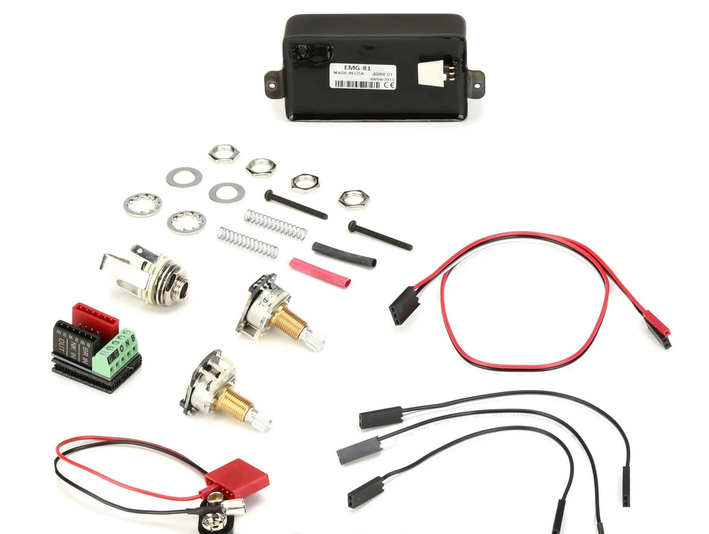 EMG 81 Active Ceramic Humbucker Guitar Pickup - Brushed Black Chrome-NEW