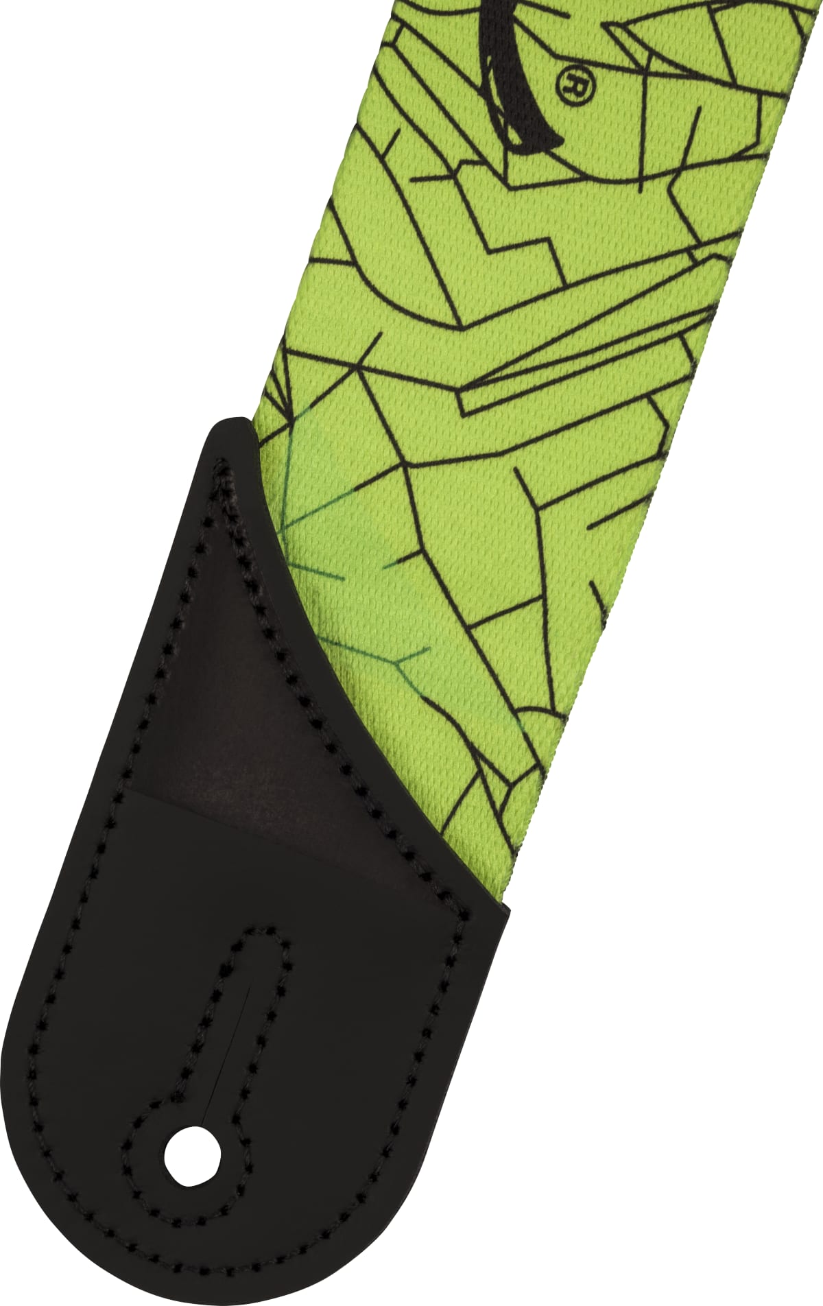 Jackson® Craca Jackson Cracked Mirror Guitar Strap, Adjustable, Green- NEW