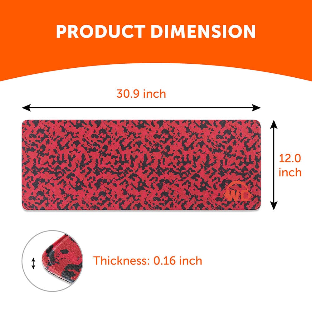 Large Gaming Mousepad Oversized WC MousepadZ Wicked Cushions