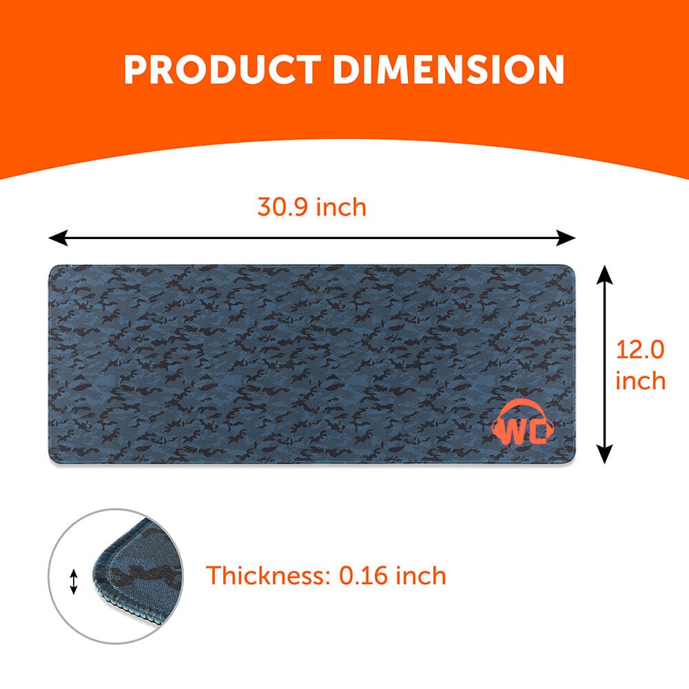 Large Gaming Mousepad Oversized WC MousepadZ Wicked Cushions