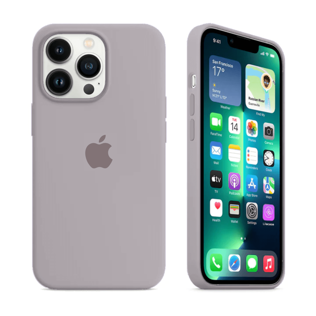 iPhone Silicone Lavender Protective Phone Case LOGO Apple