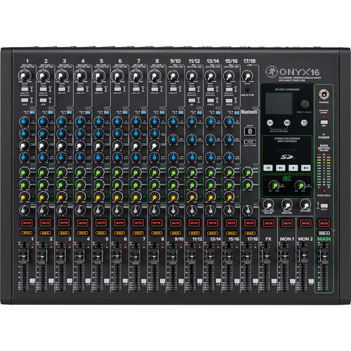 Mackie Onyx16 16-channel Analog Mixer with Multi-track USB-NEW