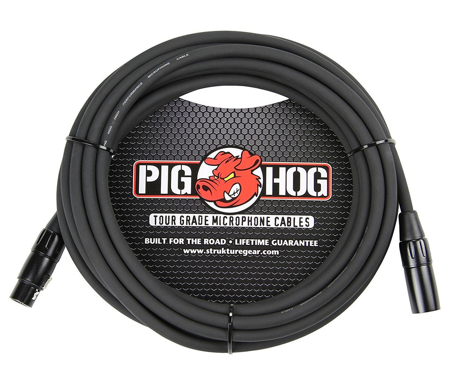 Pig Hog PHM25 XLR High Performance 8mm Microphone Cable, 25 Ft