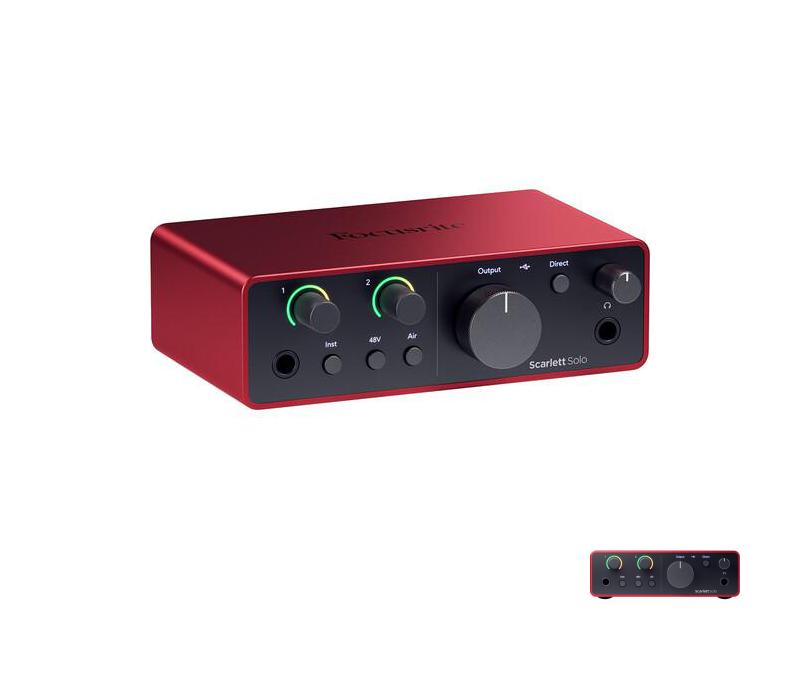 Focusrite Scarlett Solo 4th Gen USB Audio Interface -NEW