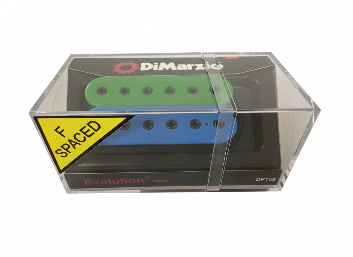 DiMarzio DP158 Evolution Neck Pickup - F-spaced,Blue and Green -NEW