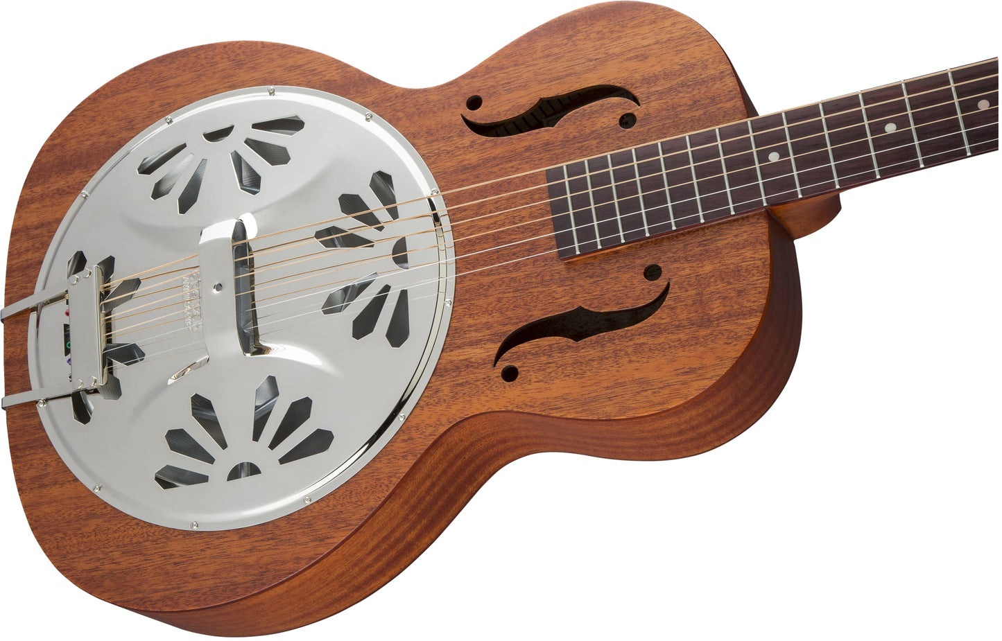 Gretsch G9200 Boxcar Round-neck, Mahogany Body Resonator - Natural, Padauk Fingerboard