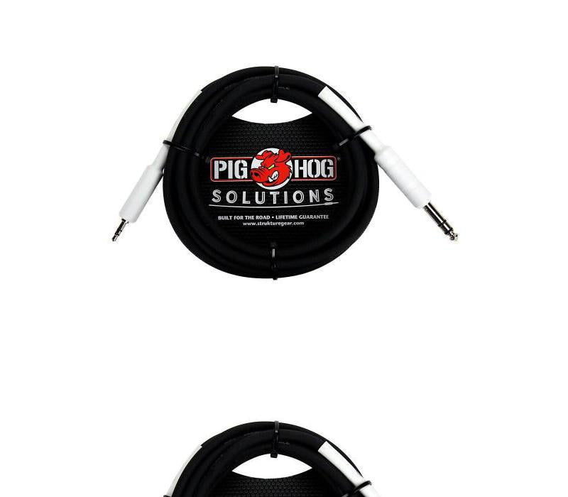 New - PIG HOG PX48J10 SOLUTIONS - 1/4" TRS TO 1/8" MINI, 10FT