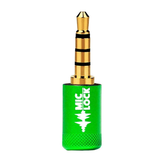 Mic-Lock Green 3.5mm Single-Ended Microphone Blocker
