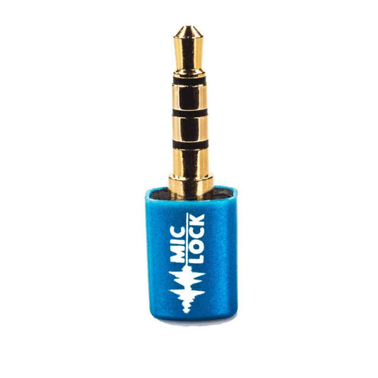 Mic-Lock 3.5mm Mini Single Ended Microphone Blocker Blue