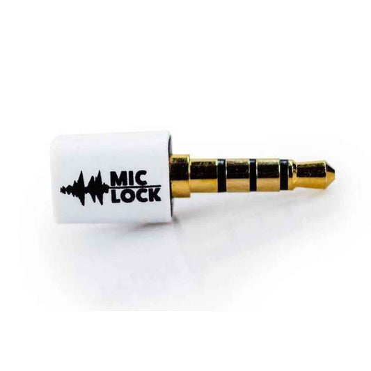 3.5mm Mini Single Ended Microphone Blocker White Mic-Lock