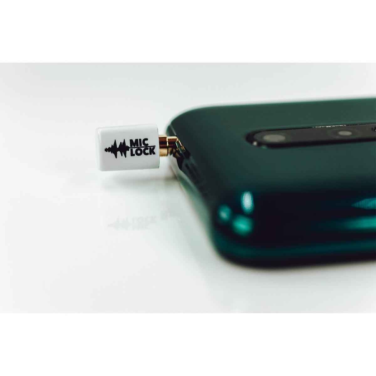 3.5mm Mini Single Ended Microphone Blocker White Mic-Lock