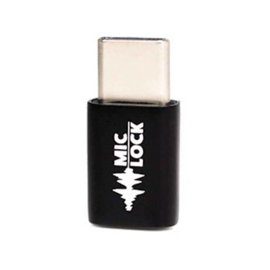 USB-C Mini Single Ended Microphone Blocker Black Mic-Lock