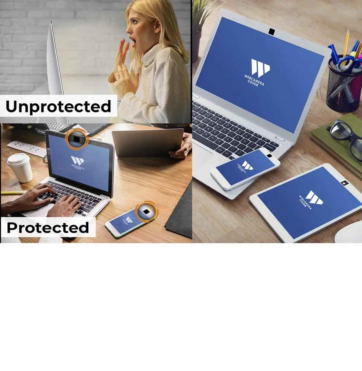 Mini Webcam Cover Sticky Reusable Privacy Cover