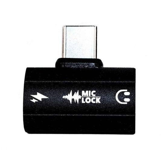 USB-C Microphone Blocker HiFi SoundPass & Secure Charger Mic-Lock Black