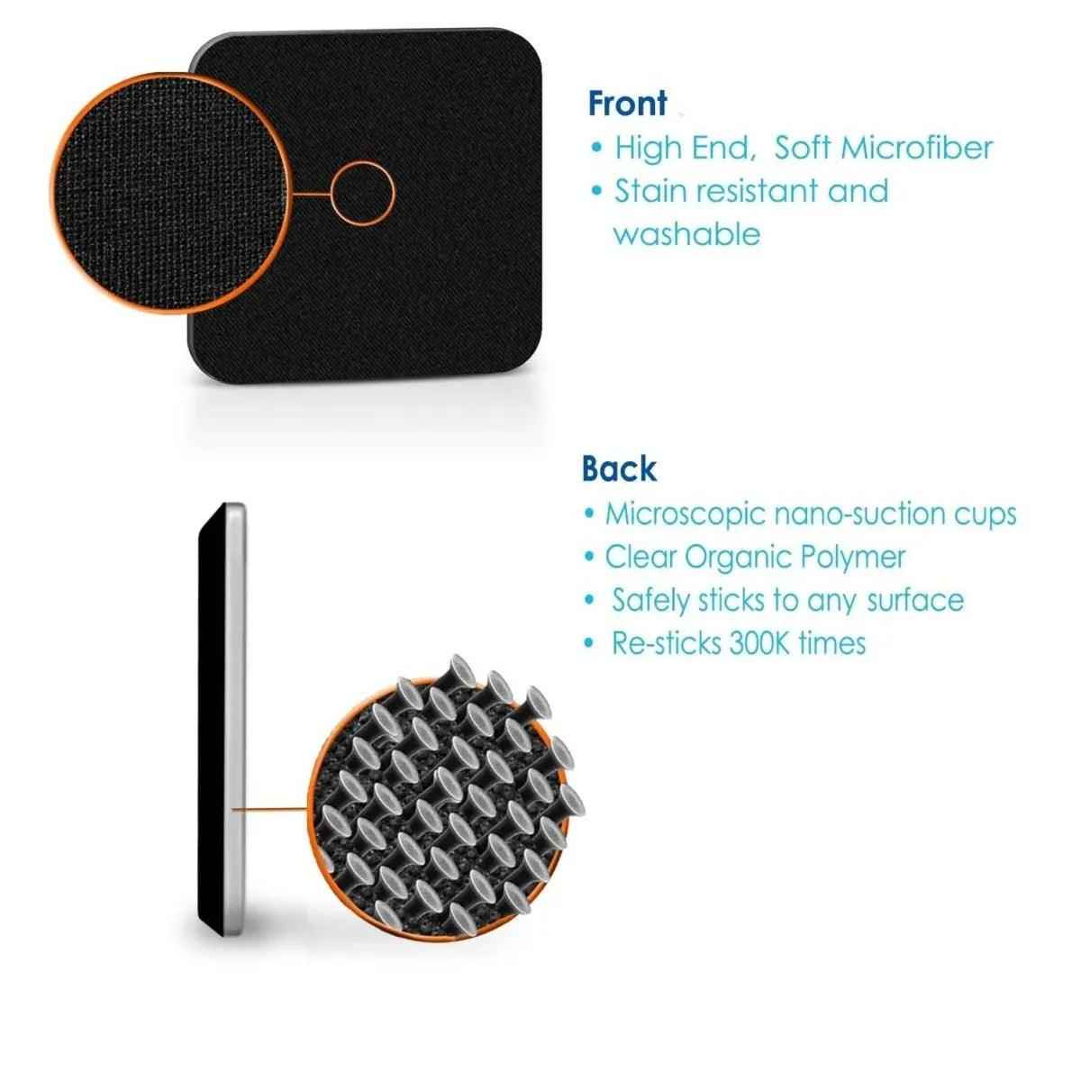 Webcam Cover Sticky Soft Microfiber Camera Lens Blocker