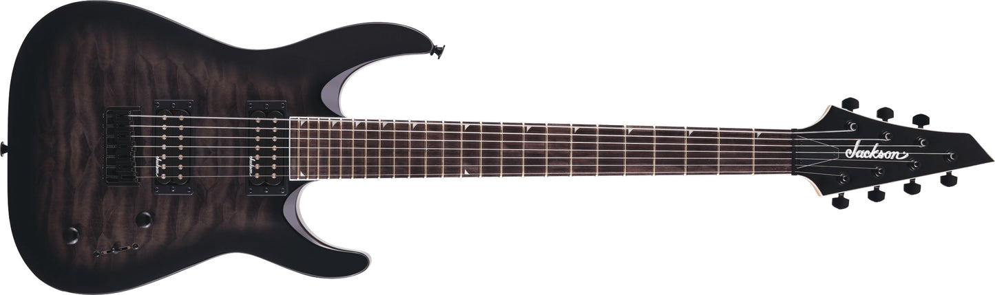 Jackson JS Series Dinky Arch Top JS22Q-7 DKA HT Electric Guitar - Transparent Black Burst