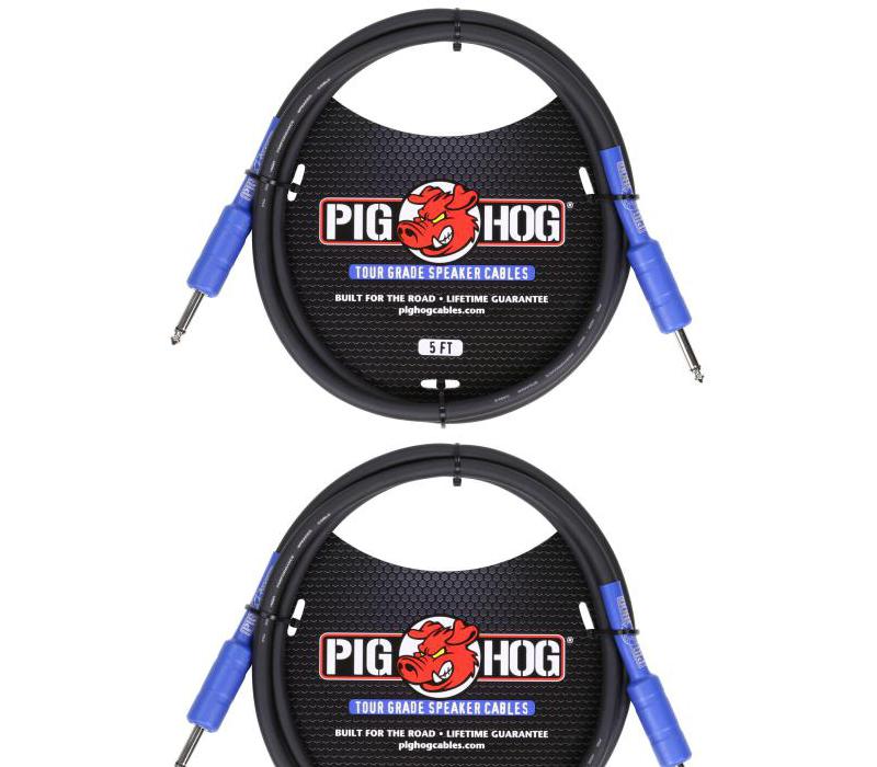 Pig Hog PHSC5 9.2mm Gauge Wire Speaker Cable, 5 Ft - New