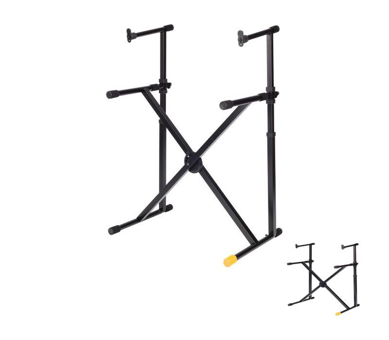 Hercules Stands KS210B EZ-LOK Double Tier X Keyboard Stand -NEW