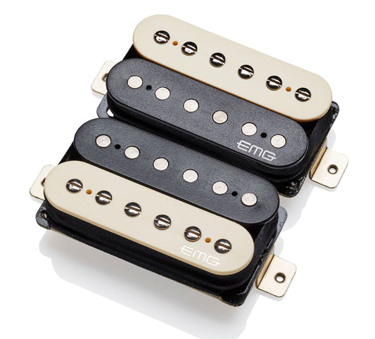 EMG Super 77 Active Humbucker 2-piece Pickup Set - Zebra -NEW
