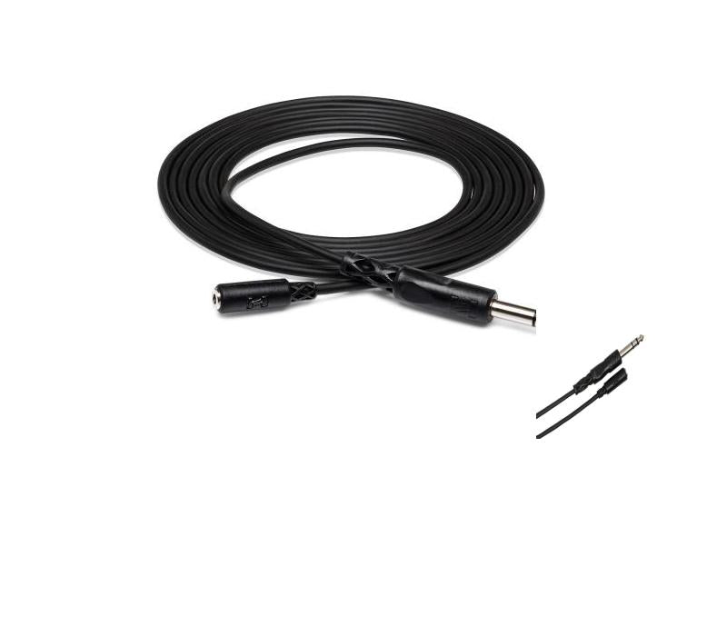 Hosa MHE-325 3.5mm TRS Female to 1/4-inch TRS Male Extension Cable - 25 foot-NEW