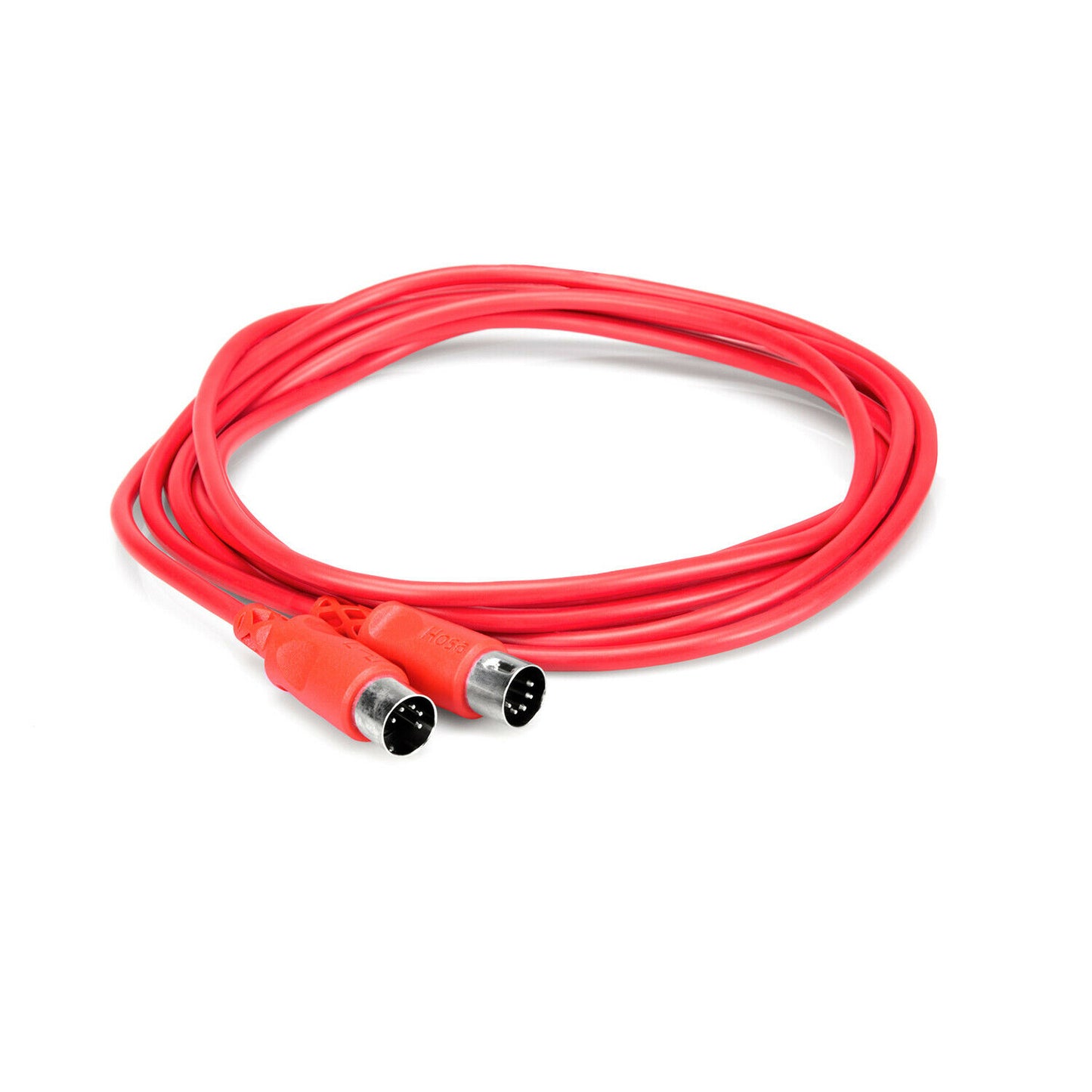 Hosa MIDI Cable 5-Pin Discrete Male to Male Red DIN Sysex Shielded MID-310RD