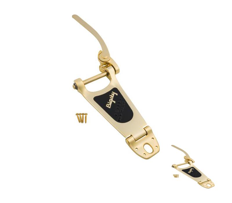 Bigsby B6 Guitar Vibrato Tailpiece, Gold, Extra Short Hinge-NEW